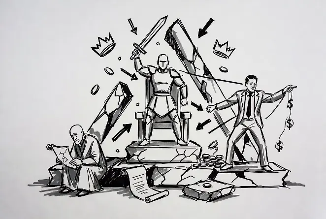Изображение Три архетипа управления: кризисы, выбытие части и борьба за власть