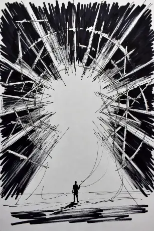 The hidden whole behind mathematical and conceptual forms as a deeper structure of meaning.