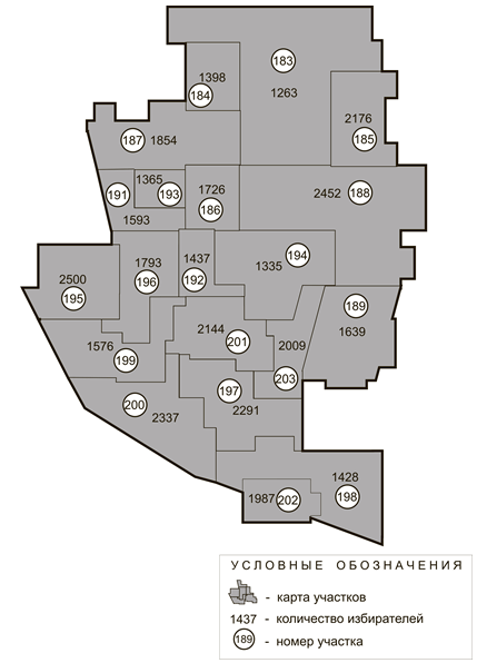 Расположение избирательных участков 